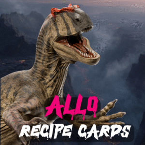 ALLOSAUCE Free Recipe Cards