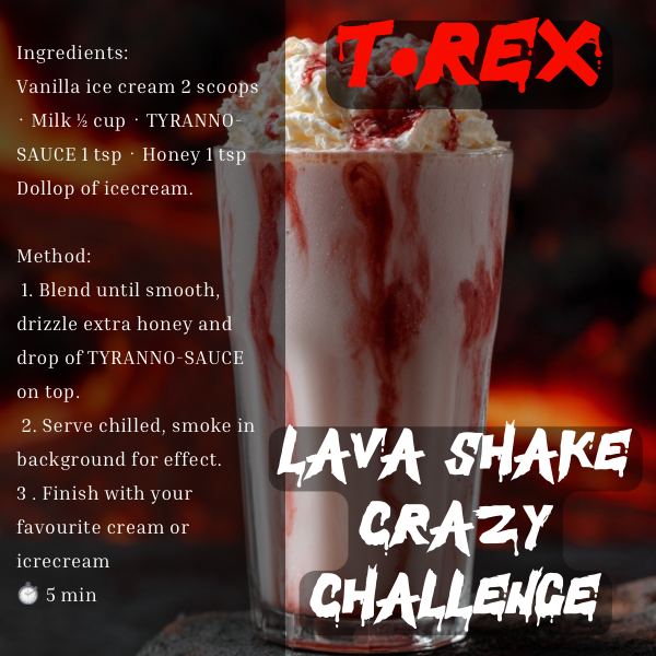 TYRANNO SAUCE Free Recipe Cards