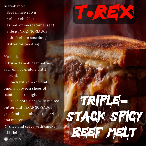 TYRANNO SAUCE Free Recipe Cards - Image 2