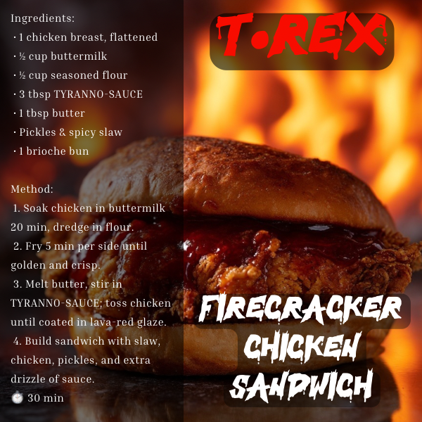 TYRANNO SAUCE Free Recipe Cards - Image 9