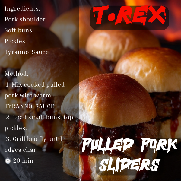 TYRANNO SAUCE Free Recipe Cards