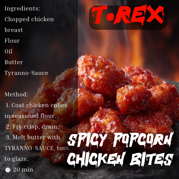 TYRANNO SAUCE Free Recipe Cards - Image 7