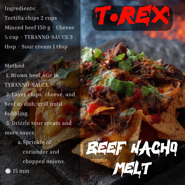 TYRANNO SAUCE Free Recipe Cards - Image 5