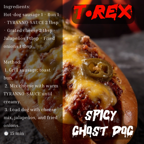 TYRANNO SAUCE Free Recipe Cards - Image 4