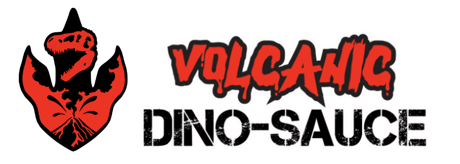 VOLCANIC HOT SAUCE LOGO white background header