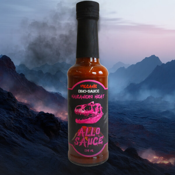 ALLO SAUCE DINOSAUR VOLCANIC HOT SAUCE