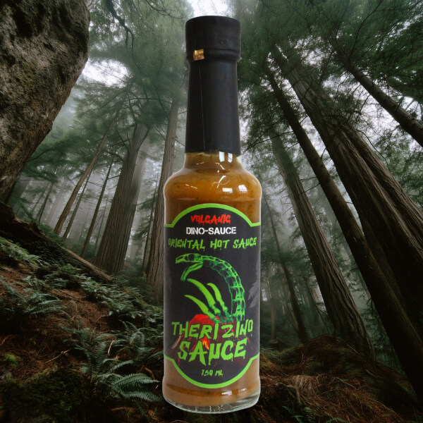 THERIZINO DINOSAUR VOLCANIC HOT SAUCE